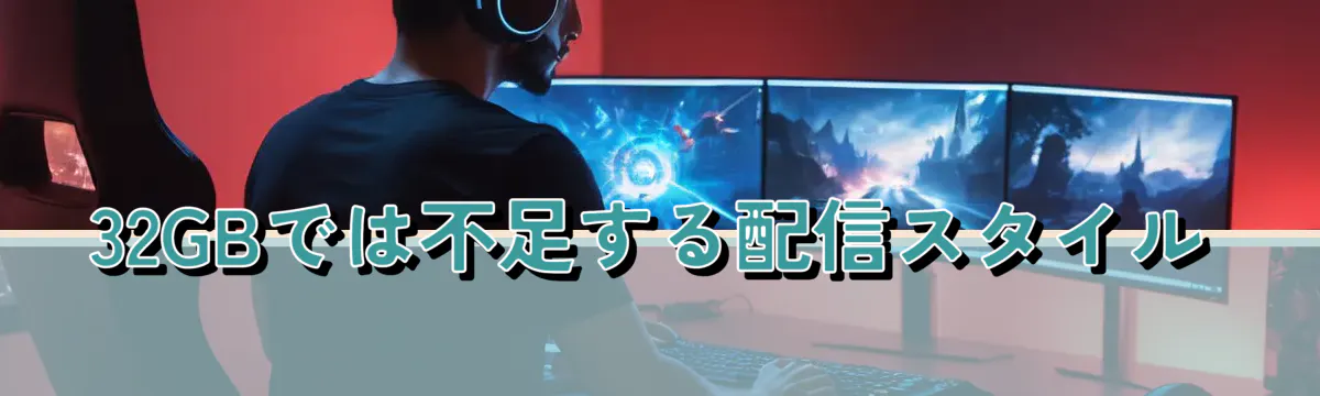 32GBでは不足する配信スタイル