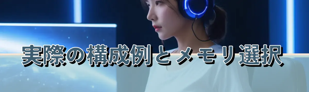 実際の構成例とメモリ選択