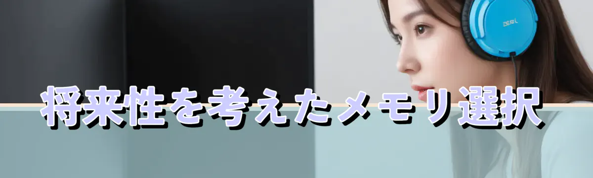 将来性を考えたメモリ選択