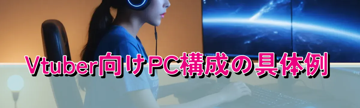 Vtuber向けPC構成の具体例