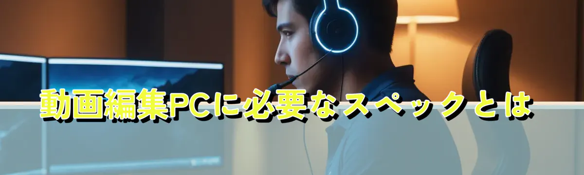 動画編集PCに必要なスペックとは