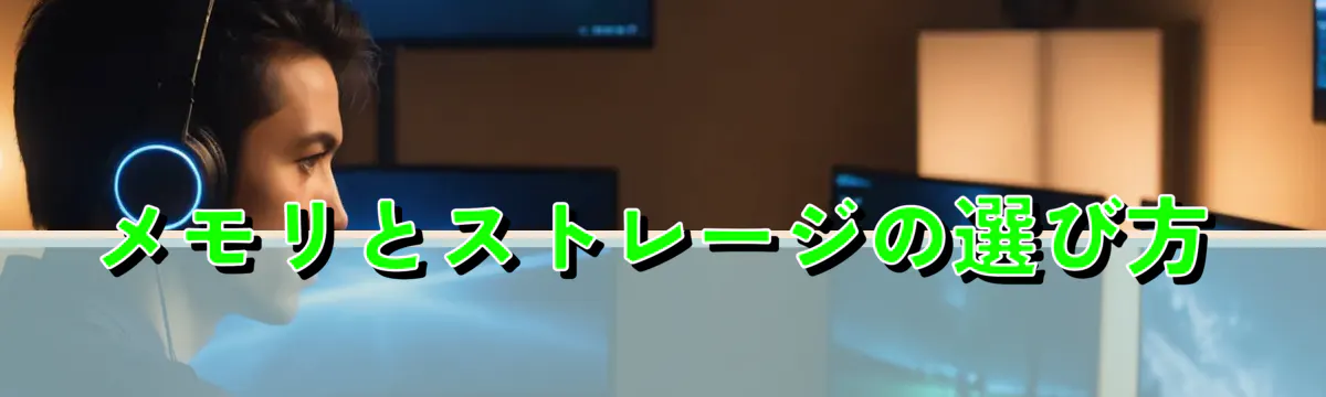 メモリとストレージの選び方