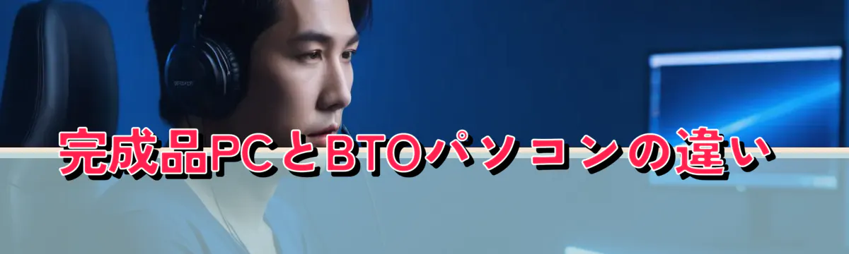 完成品PCとBTOパソコンの違い