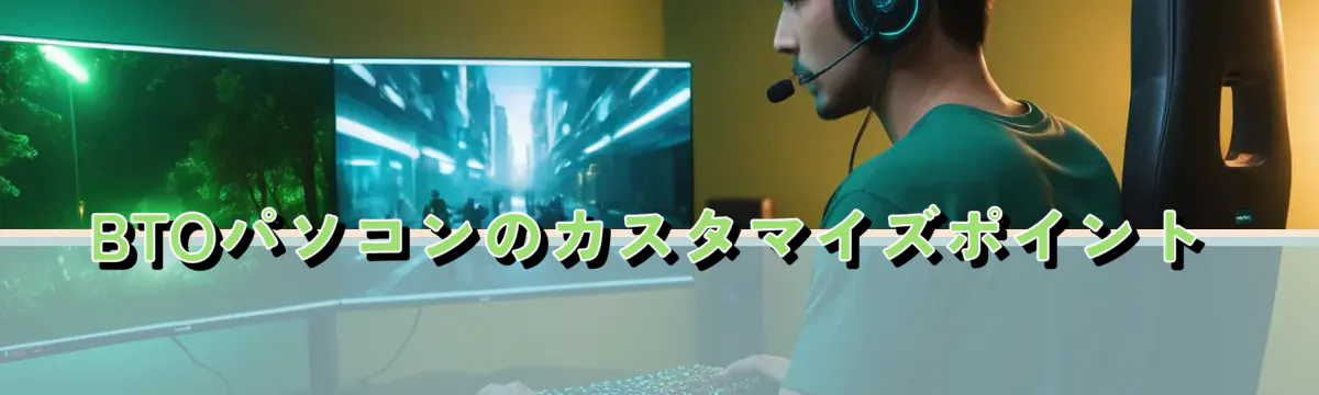 BTOパソコンのカスタマイズポイント