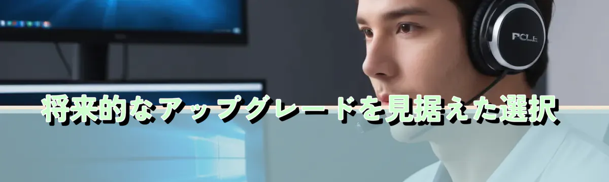 将来的なアップグレードを見据えた選択