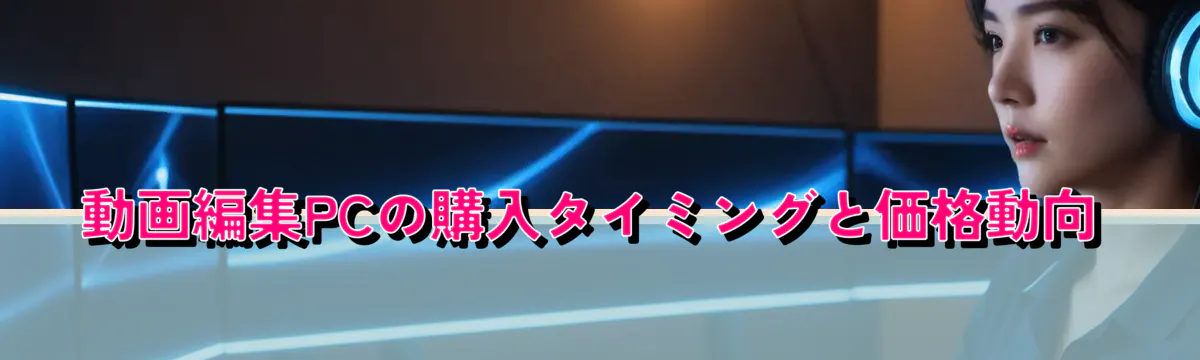 動画編集PCの購入タイミングと価格動向