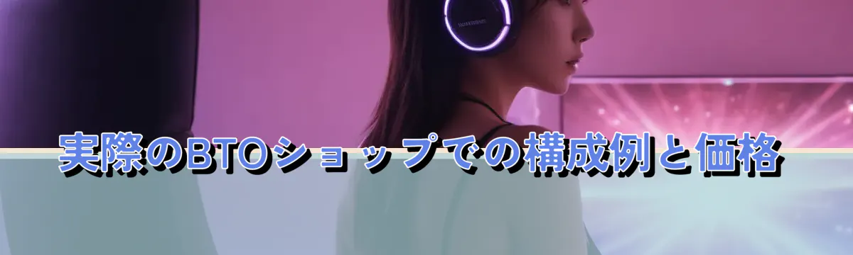 実際のBTOショップでの構成例と価格
