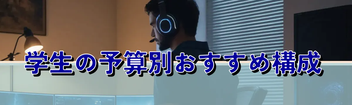 学生の予算別おすすめ構成