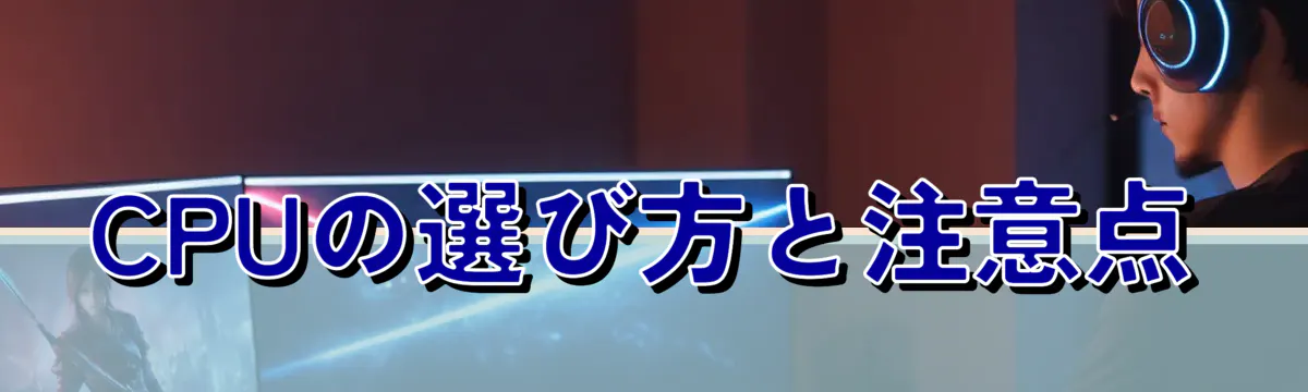 CPUの選び方と注意点