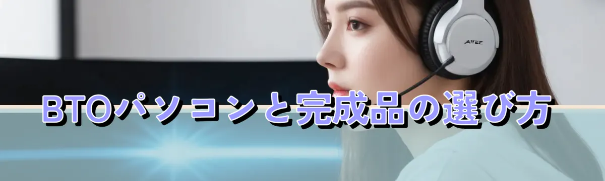 BTOパソコンと完成品の選び方