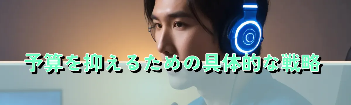 予算を抑えるための具体的な戦略