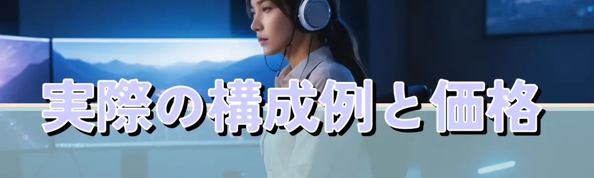 実際の構成例と価格
