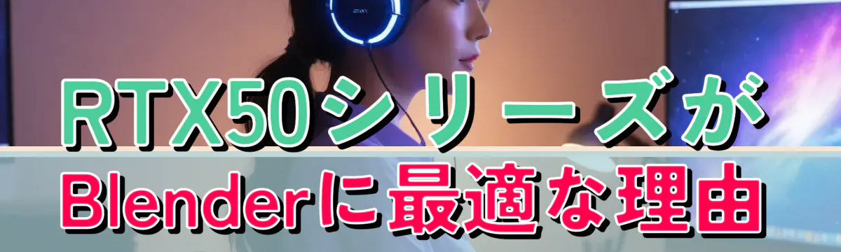 RTX50シリーズがBlenderに最適な理由