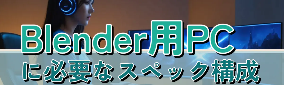 Blender用PCに必要なスペック構成