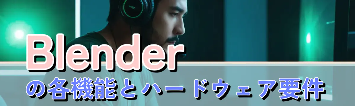 Blenderの各機能とハードウェア要件