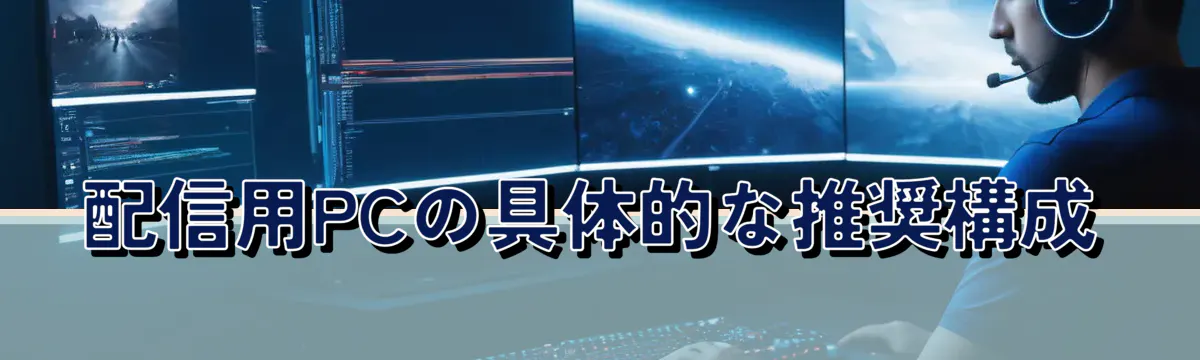 配信用PCの具体的な推奨構成