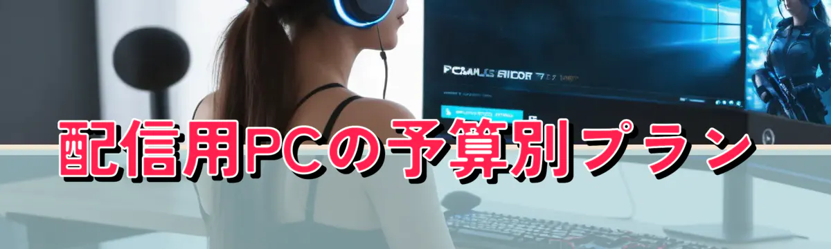 配信用PCの予算別プラン