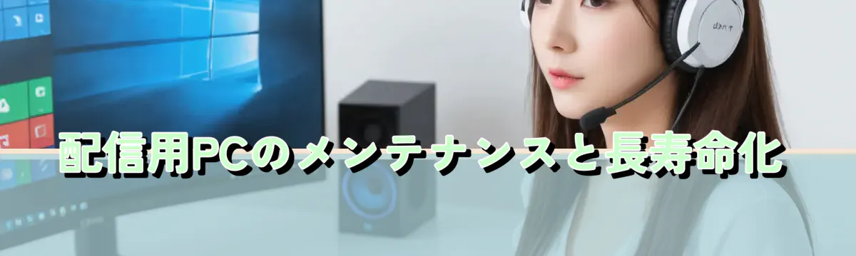 配信用PCのメンテナンスと長寿命化