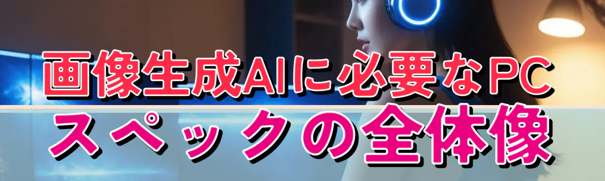 画像生成AIに必要なPCスペックの全体像