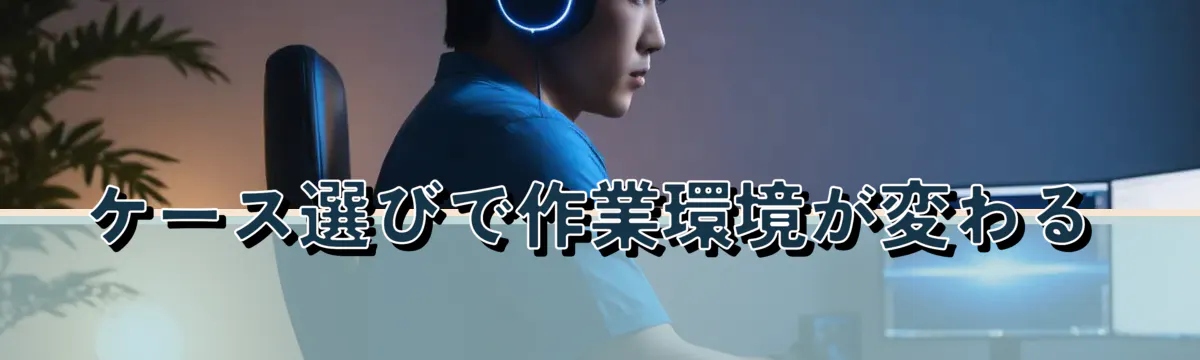 ケース選びで作業環境が変わる