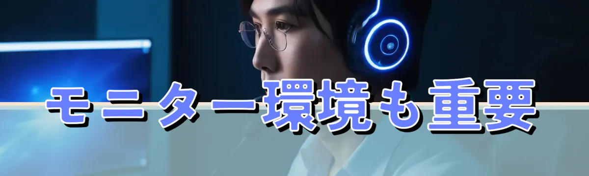 モニター環境も重要