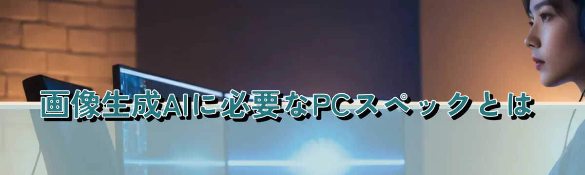 画像生成AIに必要なPCスペックとは