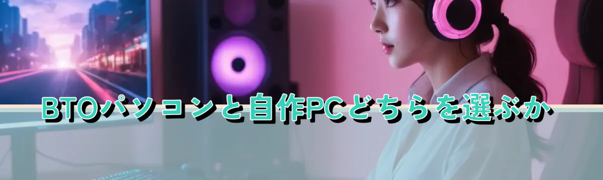 BTOパソコンと自作PCどちらを選ぶか