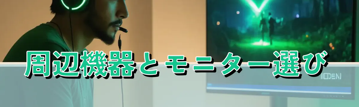 周辺機器とモニター選び