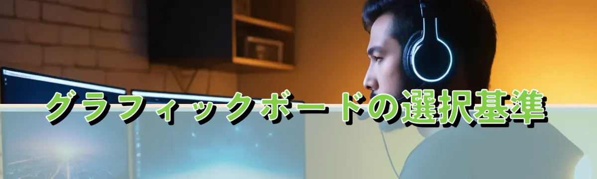 グラフィックボードの選択基準
