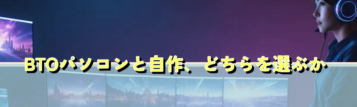BTOパソコンと自作、どちらを選ぶか