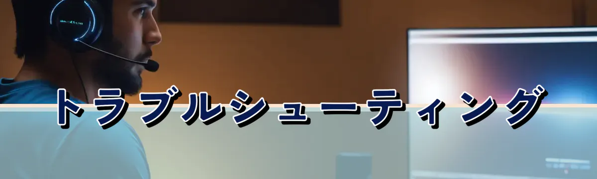 トラブルシューティング