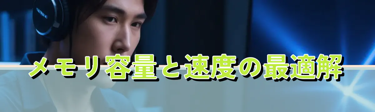 メモリ容量と速度の最適解