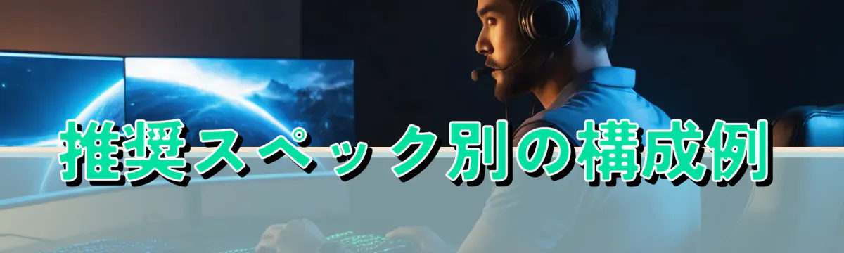 推奨スペック別の構成例