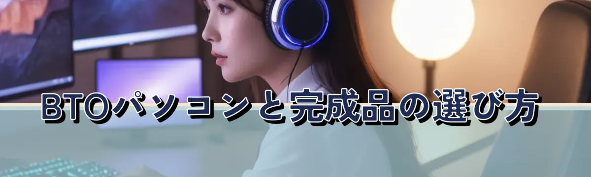 BTOパソコンと完成品の選び方