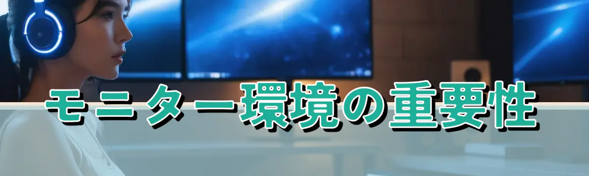 モニター環境の重要性