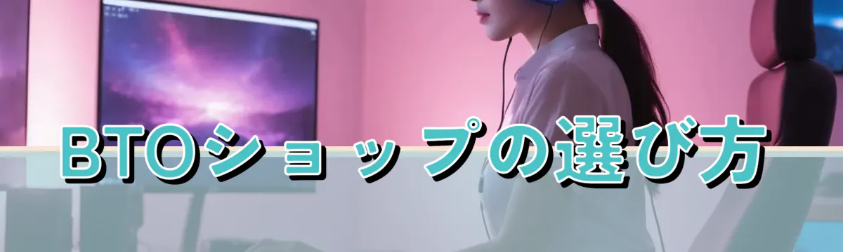 BTOショップの選び方