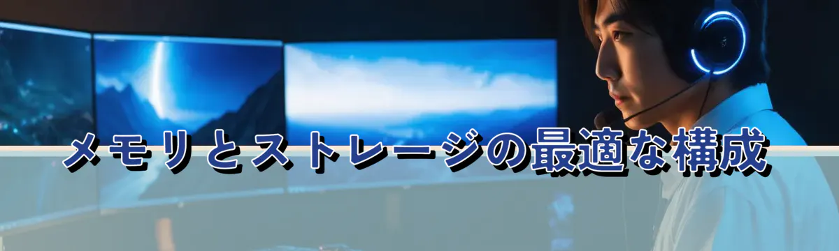 メモリとストレージの最適な構成