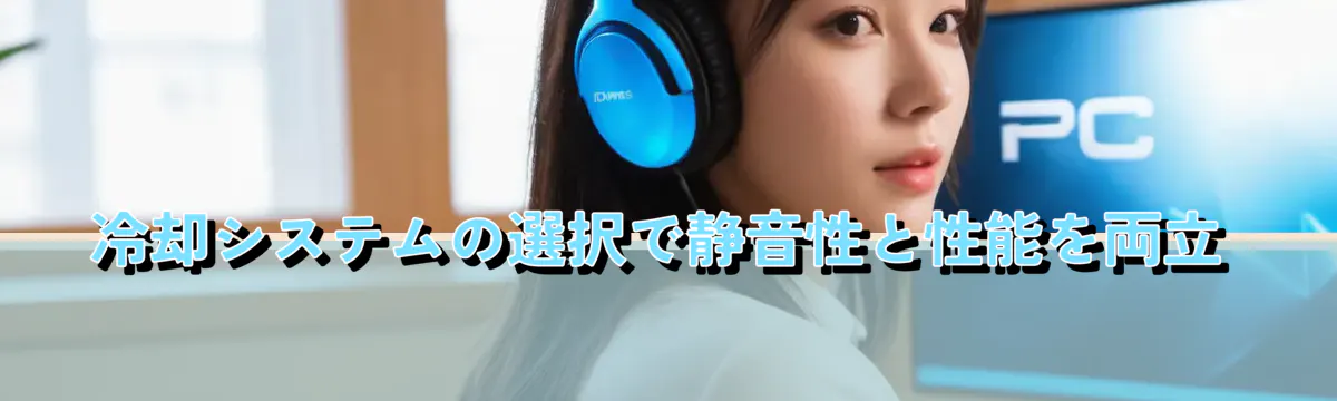 冷却システムの選択で静音性と性能を両立