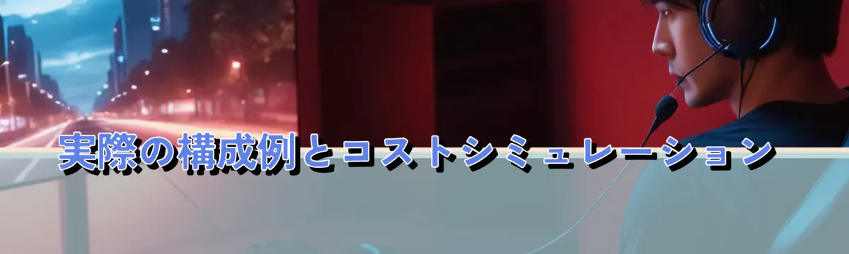 実際の構成例とコストシミュレーション