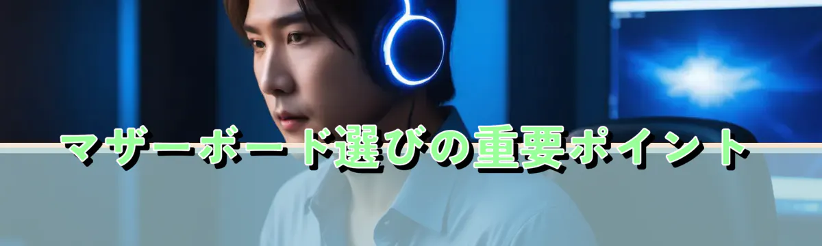 マザーボード選びの重要ポイント
