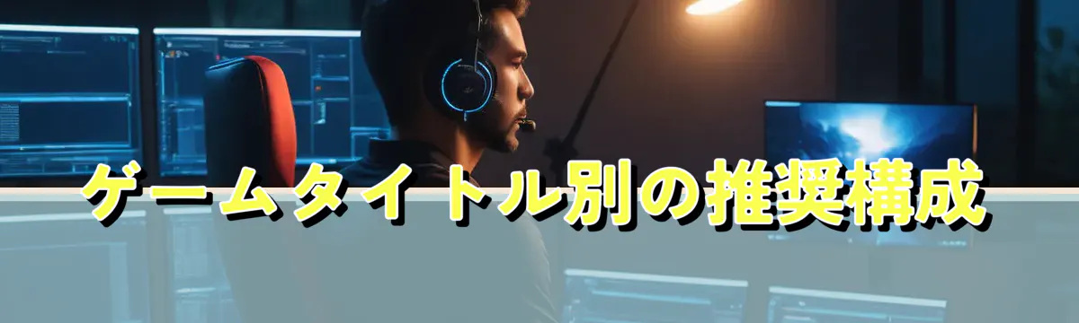 ゲームタイトル別の推奨構成