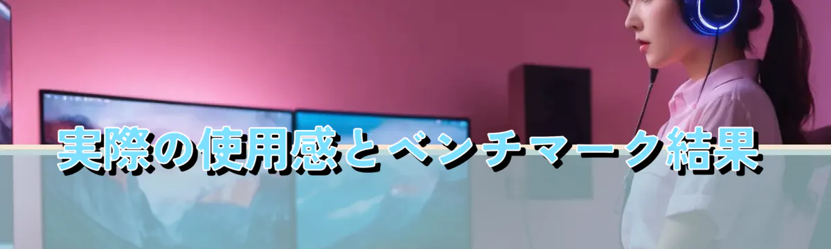 実際の使用感とベンチマーク結果