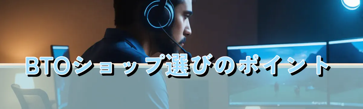 BTOショップ選びのポイント