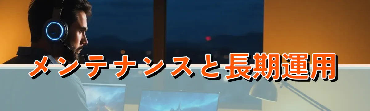 メンテナンスと長期運用