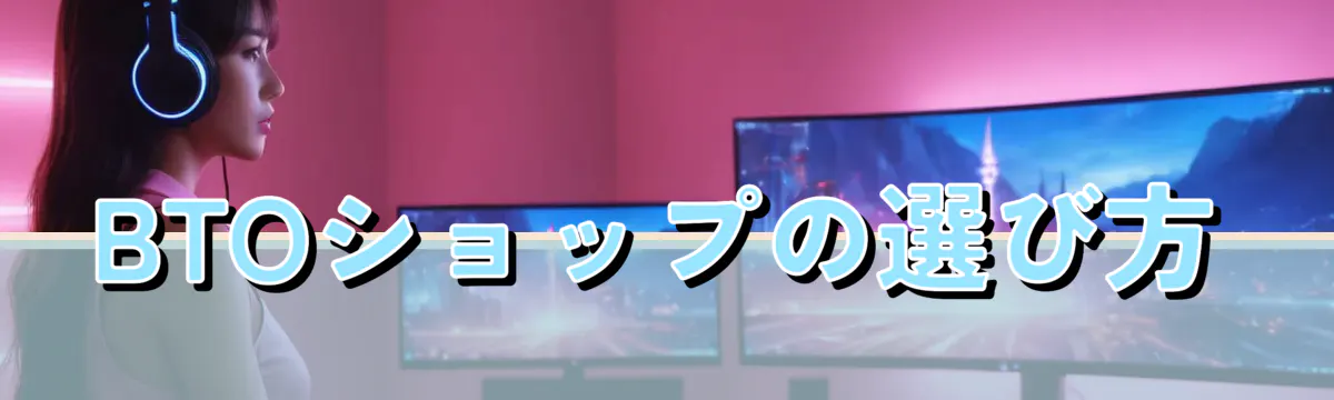 BTOショップの選び方