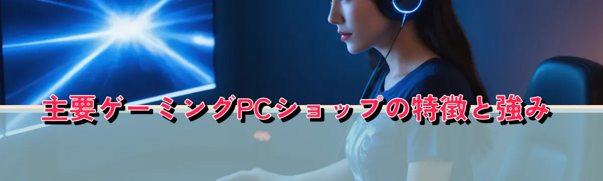 主要ゲーミングPCショップの特徴と強み