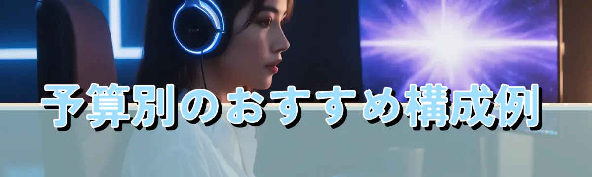 予算別のおすすめ構成例