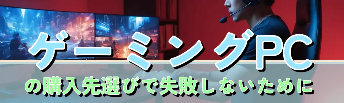ゲーミングPCの購入先選びで失敗しないために