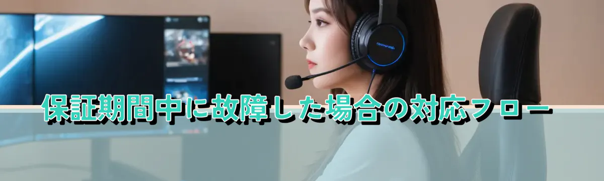保証期間中に故障した場合の対応フロー
