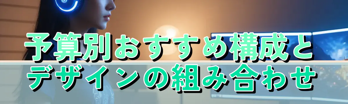 予算別おすすめ構成とデザインの組み合わせ